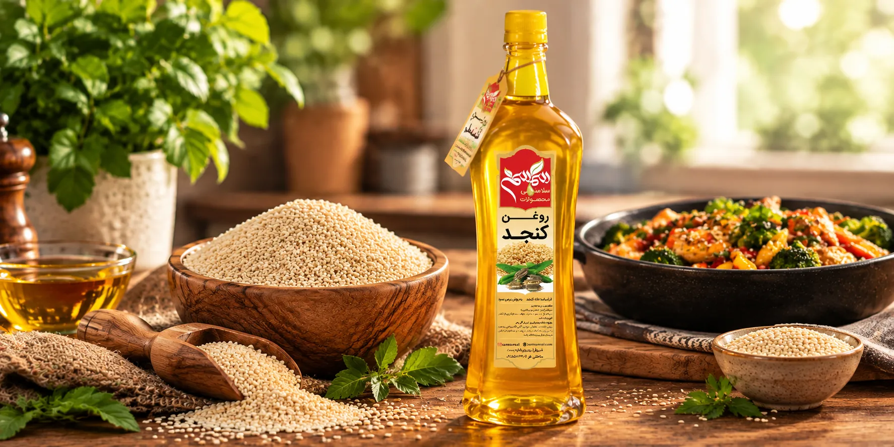روغن کنجد برای پخت و پز