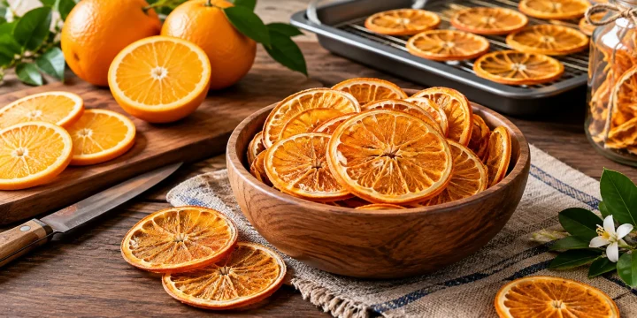 طرز تهیه چیپس میوه پرتقال